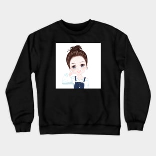 Cute girl Crewneck Sweatshirt